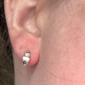 Banana Republic Elegant Gold and Silver Stud Earrings